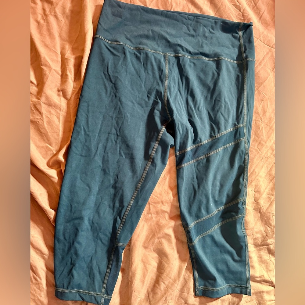 Navy Cropped Athletic Leggings zyia 14/16